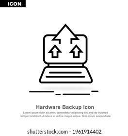 Hardware Backup Icon, With Isolated Background