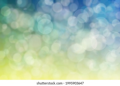 Harmonic gradient with transitions of cold and warm colors and bokeh. Abstract background