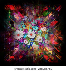 Harmony floral background concept