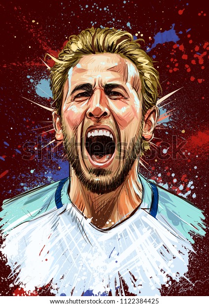 Harry Kane English Professional Footballer Who 스톡 일러스트 1122384425 Shutterstock 8496