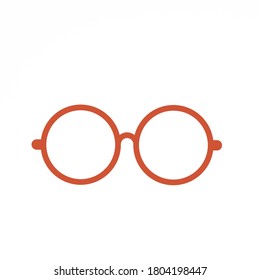 Harry Potter Style Glass Frame On White Background