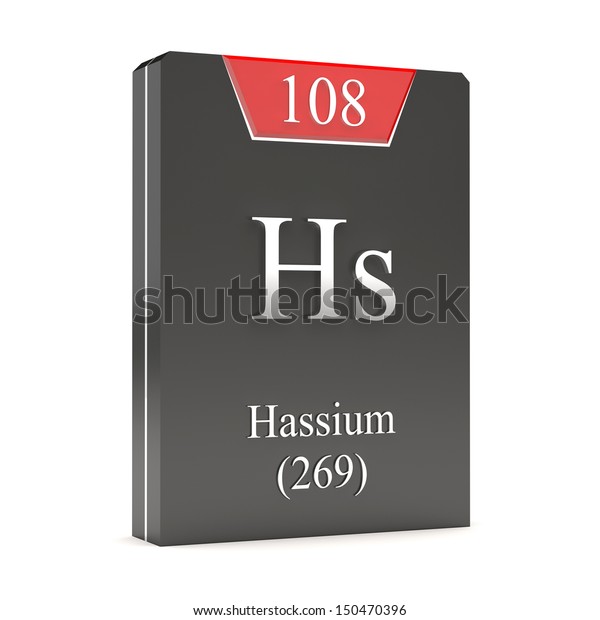 Hassium Hs 108 Periodic Table Stock Illustration 150470396