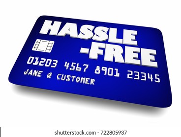 Hassle Free Credit Card Easy Apply Stock Illustration 722805937