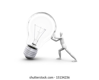 I have idea. Marionette and lightbulb