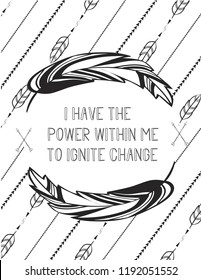 I Have The Power Within Me To Ignite Change Affirmation Coloring Book