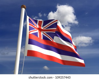Hawaii flag (with clipping path)