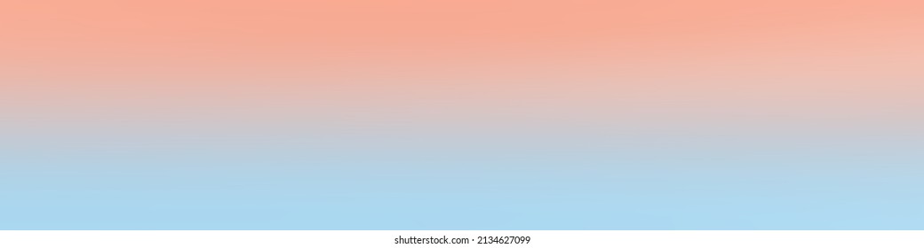 HD Format Proportions. Light Blue, Light Pink Coral - Blurred Abstract Background.