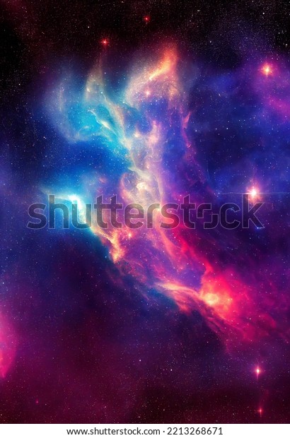 Hd Wallpaper Space Stars Galaxy Nebula Stock Illustration 2213268671 ...