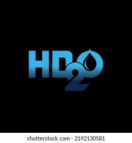 HD2O Oil Company Logo Design