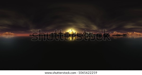 Hdri Environment Map Equirectangular Projection Spherical Stock ...