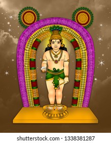 sri guruvayurappan images stock photos vectors shutterstock https www shutterstock com image illustration he called guruvayoorappan form vishnu worshipped 1338381287