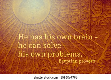 57 Ancient Egyptian Proverb Citation Images, Stock Photos & Vectors ...