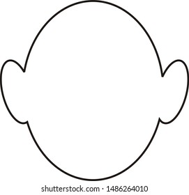 head drawings that can be used to learn to draw or color - Shutterstock ID 1486264010