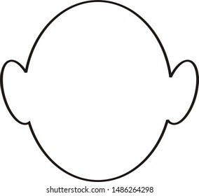 head drawings that can be used to learn to draw or color - Shutterstock ID 1486264298