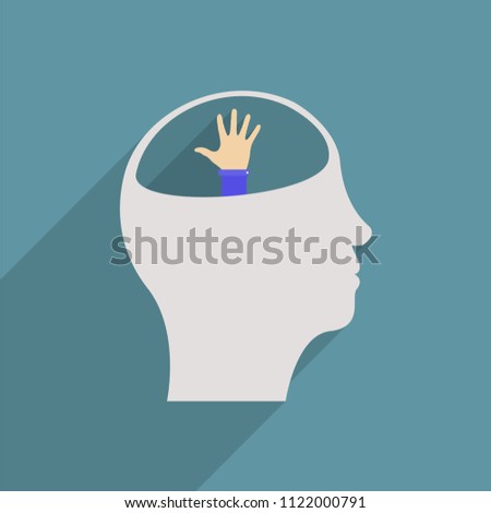 In the head of a person hand
