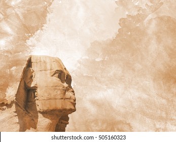 Head Sphinx Egyptian Background
