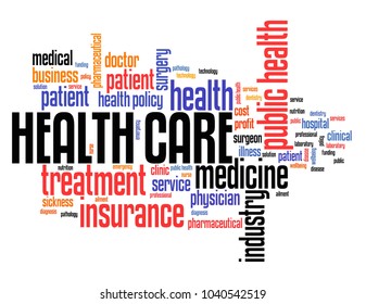 Health Care Issues Concepts Word Cloud Stock Illustration 1040542519 ...