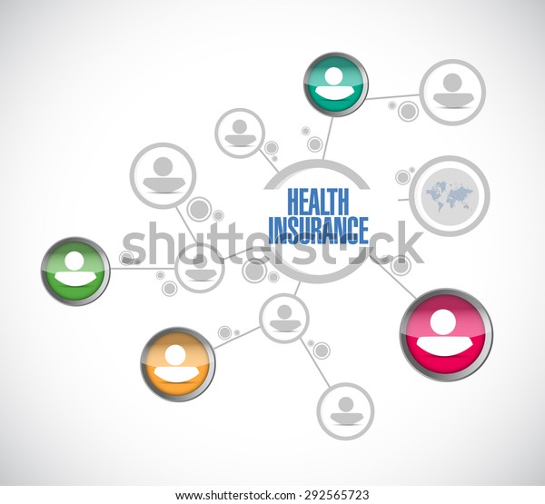 Health Insurance People Diagram Network Sign Stock Illustration 292565723