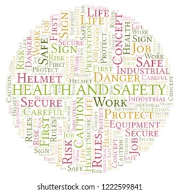 Health Safety Word Cloud Stock Illustration 1222599841 | Shutterstock