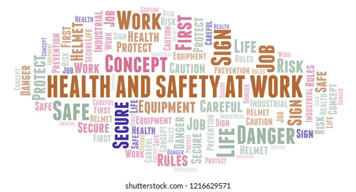 Health Safety Work Word Cloud Stock Illustration 1216629571 | Shutterstock