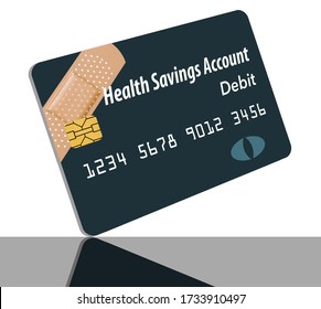 A Health Savings Account Debit Card Is Seen In This  Illustration.