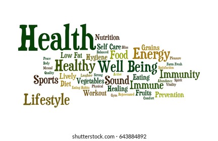 Health Word Cloud Stock Illustration 643884892 | Shutterstock