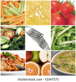 Healthy Food Collage