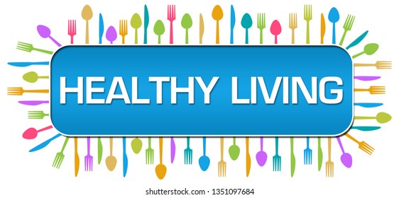 healthy-living-concept-image-text-related-stock-illustration-1351097684