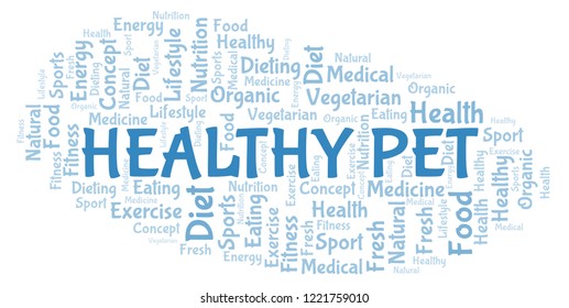 Healthy Pet Word Cloud.