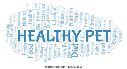 Healthy Pet Word Cloud.