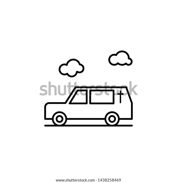 hearse,\
death, car outline icon. detailed set of death illustrations icons.\
can be used for web, logo, mobile app, UI,\
UX