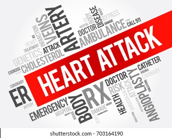 Heart Attack Word Cloud Collage Health Stock Illustration 703164190 ...