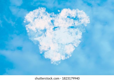 Heart Cloud Texture Background Illustration