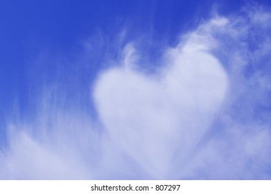 Heart in the clouds