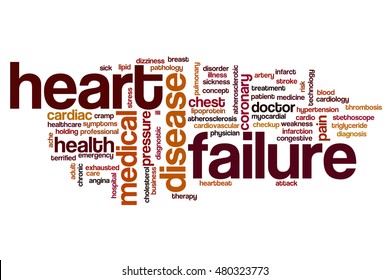 Heart Failure Word Cloud Concept