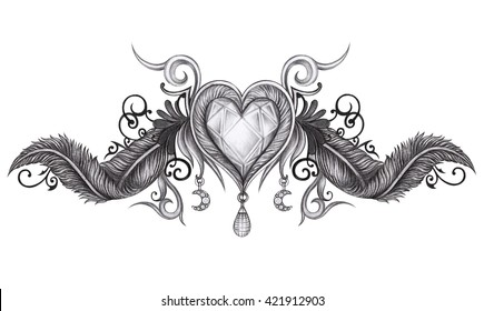 Draw Tattoo Pencil Images Stock Photos Vectors Shutterstock