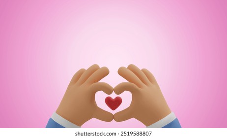 Heart Hand Emoji. Hand Heart.  Hand shaped Heart. Emoji in love. Emoticons 3d. Valentines day emoji. Emoji isolated on lights pink l background

 - Powered by Shutterstock