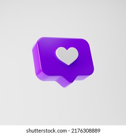 Heart icon isolated over white background. 3d rendering. - Powered by Shutterstock