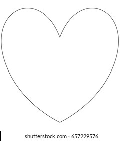 heart  icon, template - Shutterstock ID 657229576