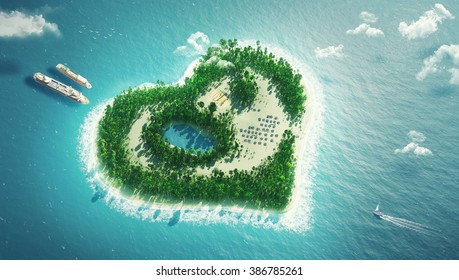 heart island - Powered by Shutterstock