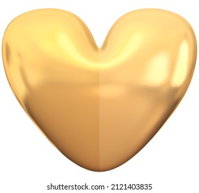 Heart Isolated 2 Halfs Fitted Together Stock Illustration 2121403835 ...