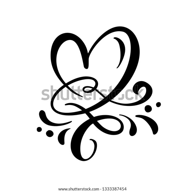 Heart love sign illustration.\
Romantic symbol linked, join, passion and wedding. Design flat\
element of valentine day. Template for t-shirt, card,\
poster