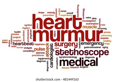 Heart Murmur  Word Cloud Concept