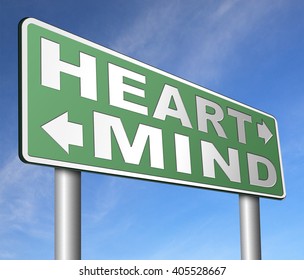 Heart Over Mind Follow Your Instinct And Gut Feeling Or Intuition Insight