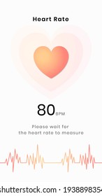 Heart Rate Tracker Screen Health Tracking Application