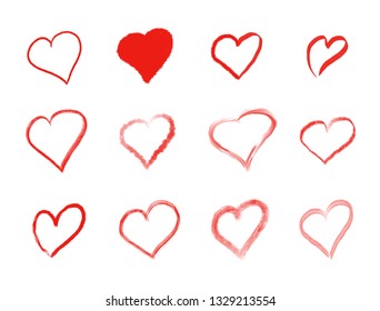 Heart Icon Design Hand Draw Stock Vector (Royalty Free) 1097813996