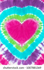 Heart Shape Tie Dye Pattern Background Stock Illustration 1007881369 ...