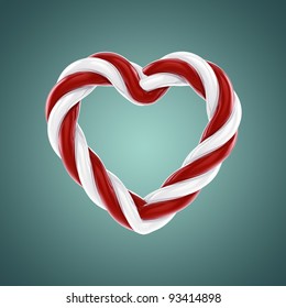 Heart Shaped Candy , 3d Illustration