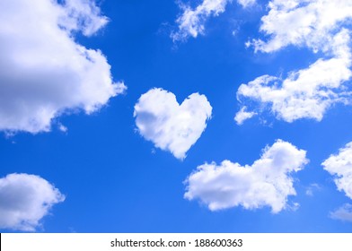Heart shaped cloud