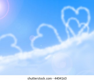 Heart Shaped Cloud Formation Stock Illustration 4404163 | Shutterstock